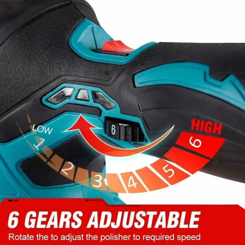 Полировальная машинка Waxing Polisher YK49 аккумуляторная с насадками ...