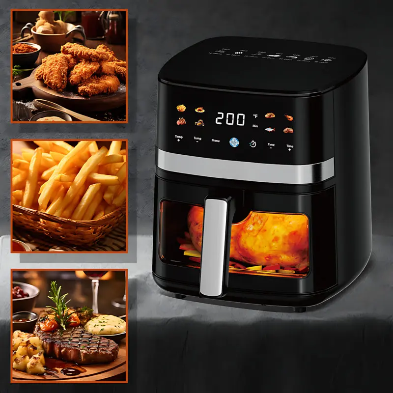 Аэрогриль Zip line top XXXL MS-4804DW, 3800 Вт, 8 л, мощный