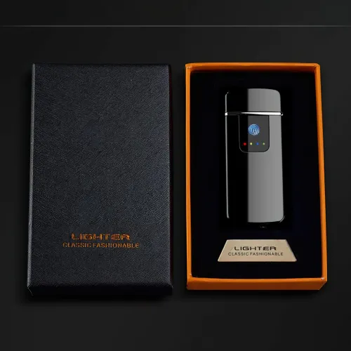 Зажигалка спиральная LIGHTER FIRE, электрическая, сенсорная, нагрев за 8 секунд, зарядка от USB, черный - фото 7