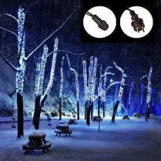 Вулична гірлянда нитка 100 LED 10 метрів WIMPEX Синя, чорний провід