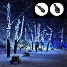 Вулична гірлянда нитка 100 LED 10 метрів WIMPEX Синя, чорний провід