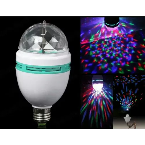 Диско лампа LASER Rotating lamp,вращающаяся светодиодная диско лампа, диско шар для вечеринок - фото 2