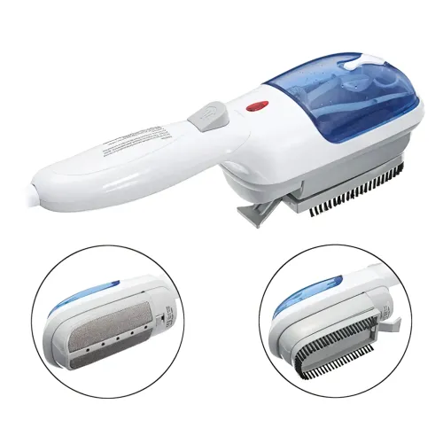 Отпариватель для одежды Steam Brush, ручной, 800 Вт, с резервуаром 100 мл, 2 насадки, от сети 220 В - фото 3
