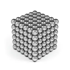 Іграшка NEO CUB Silver. Неокуб, магнітні кульки 216 шт, розмір 5 мм