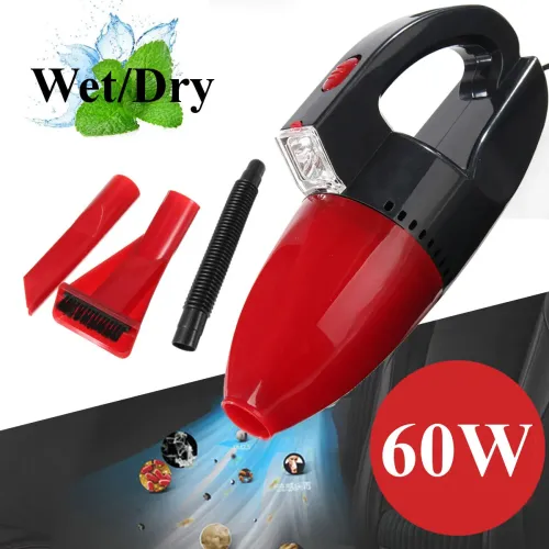 Автомобильный пылесос Vacuum cleaner 60w с фонарем - фото 3