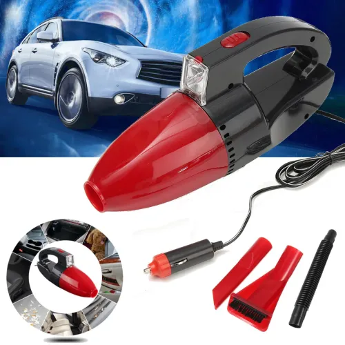 Автомобильный пылесос Vacuum cleaner 60w с фонарем - фото 4