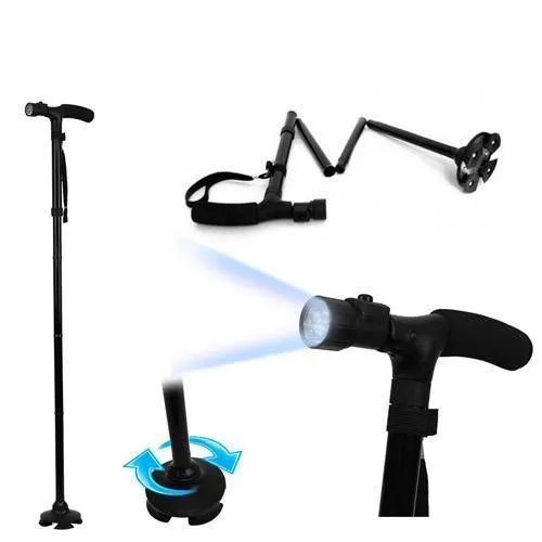 Складная трость с LED подсветкой Trusty Cane для удобства передвижения - фото 2