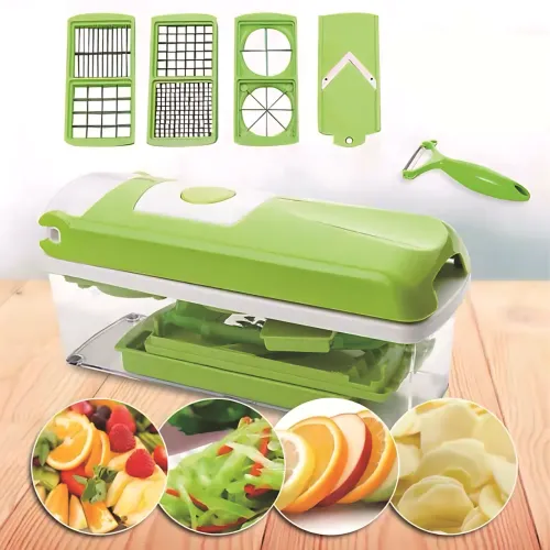 Овощерезка Nicer Dicer Plus, многофункциональная мультирезка из нержавеющей стали для овощей, фруктов, сыра - фото 14