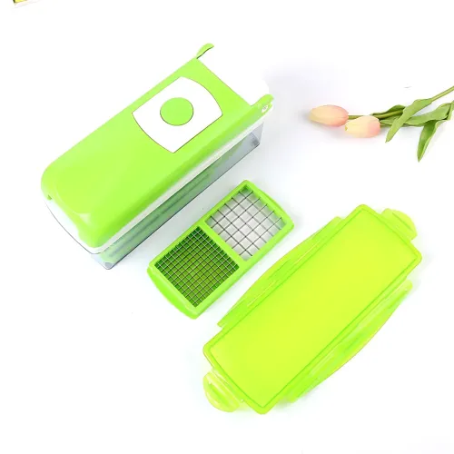 Овочерізка Nicer Dicer Plus, багатофункціональна мультирізка з нержавіючої сталі для овочів, фруктів, сиру - фото 2