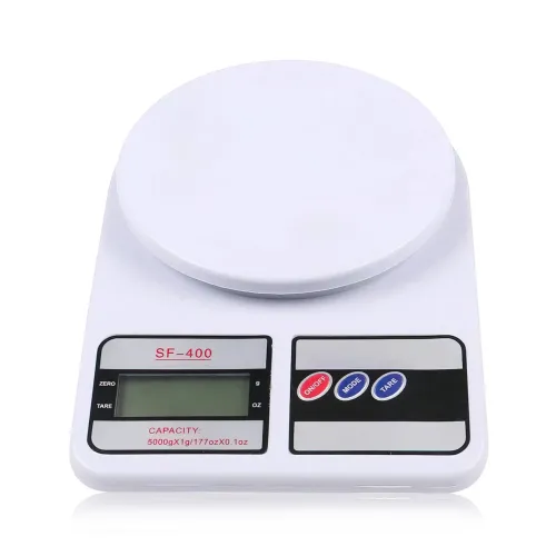 Электронные кухонные весы Kitchen Scale SF-400, до 5 кг, с индикатором низкого заряда, граммы и унции - фото 3