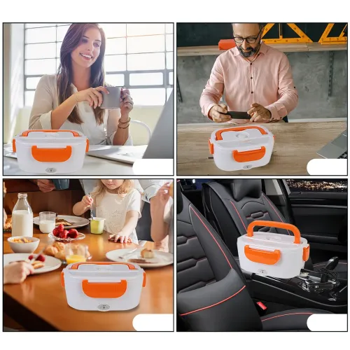Ланч-бокс автомобильный Electric LunchBox с подогревом еды за 5 минут, 40 Вт, 1 литр, от прикуривателя 12 В - фото 17