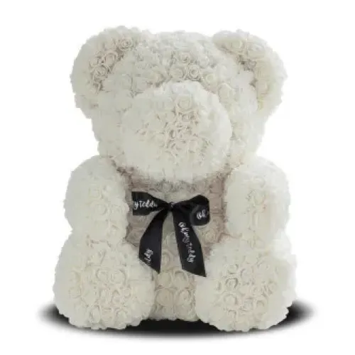 Средний Мишка из роз в КОРОБКЕ 3D Oh My Teddy  25 см высотой - фото 2