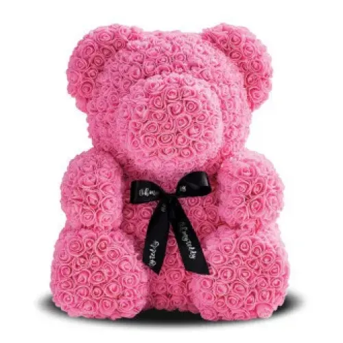 Средний Мишка из роз в КОРОБКЕ 3D Oh My Teddy  25 см высотой - фото 4