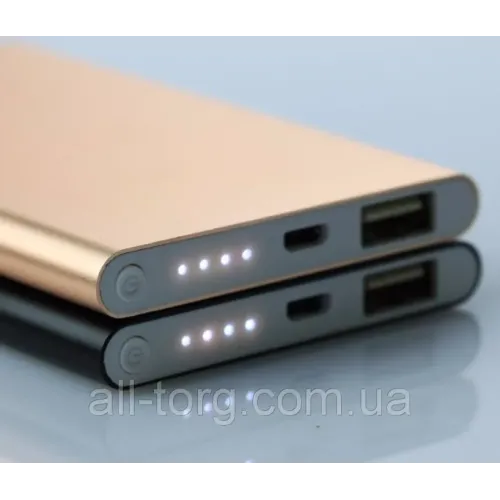 Внешний аккумулятор супер тонкий Power bank Xiaomni Slim 12000 mAh, разные цвета - фото 3