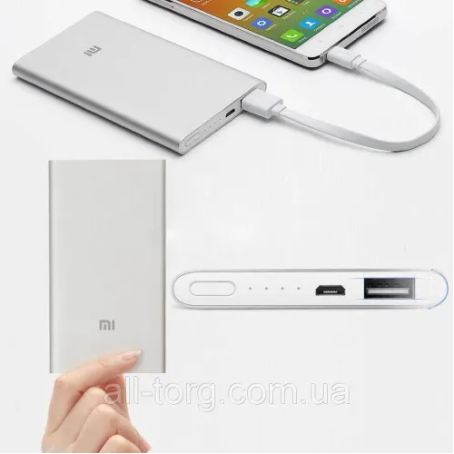 Внешний аккумулятор супер тонкий Power bank Xiaomni Slim 12000 mAh, разные цвета - фото 4