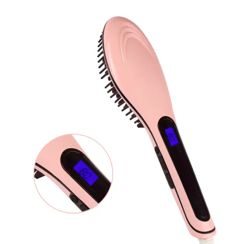 Гребінець-випрямляч FAST HAIR STRAIGHTENER, 29 Вт, до 230 градусів, турмалінове покриття, з дисплеєм - фото 3
