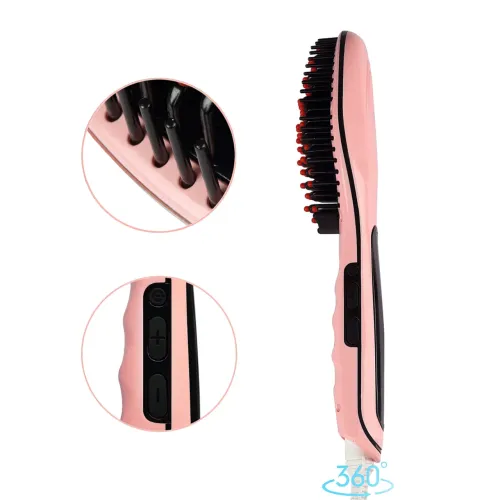 Гребінець-випрямляч FAST HAIR STRAIGHTENER, 29 Вт, до 230 градусів, турмалінове покриття, з дисплеєм - фото 4