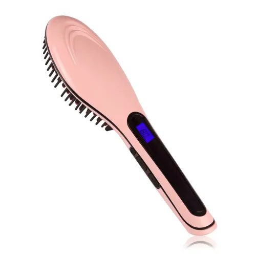 Расческа-выпрямитель FAST HAIR STRAIGHTENER, 29 Вт, до 230 градусов, турмалиновые покрытие, с дисплеем - фото 2
