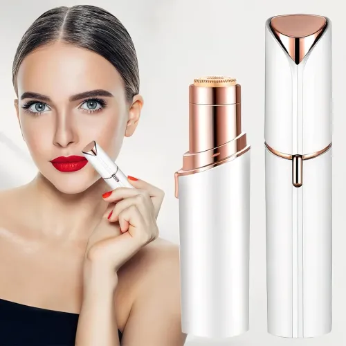 Епілятор-тример жіночий Flawless для обличчя, від батарейки АА, білий