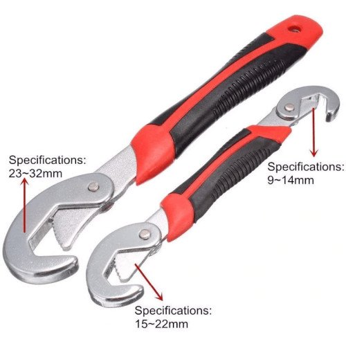 Набор из 2-х универсальных разводных ключей SNAP Grip Pro, от 9 мм до 32 мм - фото 3