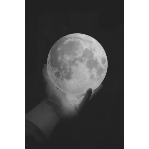 Нічник у вигляді Місяця 3D Moon Light 15см сенсорний 5 режимів - фото 6