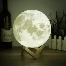 Нічник у вигляді Місяця 3D Moon Light 15см сенсорний 5 режимів