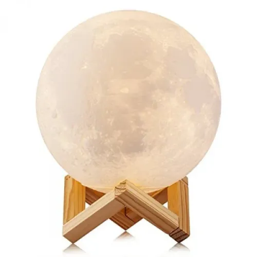 Нічник у вигляді Місяця 3D Moon Light 15см сенсорний 5 режимів - фото 2
