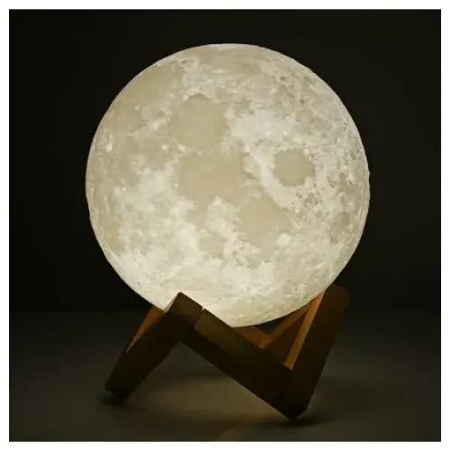 Нічник у вигляді Місяця 3D Moon Light 15см сенсорний 5 режимів - фото 3