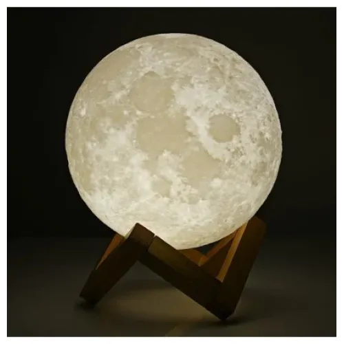 Нічник у вигляді Місяця 3D Moon Light 15см сенсорний 5 режимів - фото 3