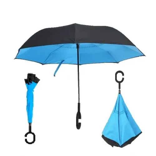 Парасолька навпаки Up-Brella Вітрозахисна парасолька зворотного складання - фото 8