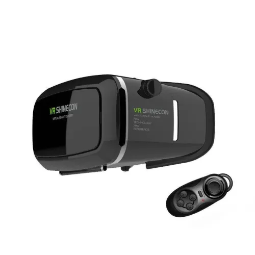 Шолом віртуальної реальності VR BOX Shinecon 6,0 3D з пультом, Чорний - фото 2