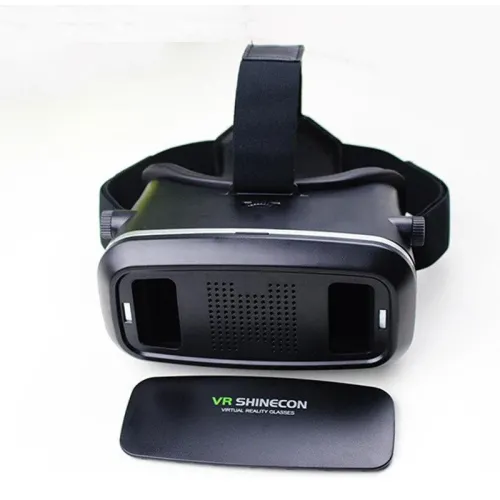 Шлем виртуальной реальности VR BOX Shinecon 6,0 3D с пультом, Черный - фото 6