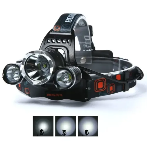 Мощный налобный светодиодный фонарь Boruit Police RJ 3000 - T6