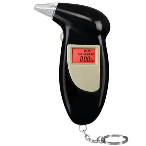 Карманный цифровой Alcohol Tester алкотестер с LCD Digital Breath, Черный - фото 7
