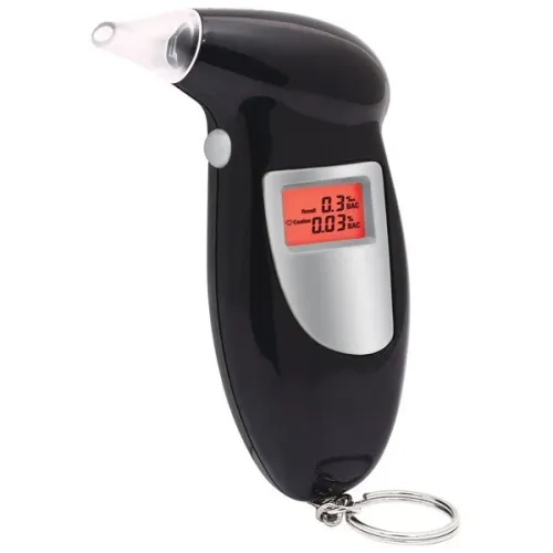 Карманный цифровой Alcohol Tester алкотестер с LCD Digital Breath, Черный - фото 12