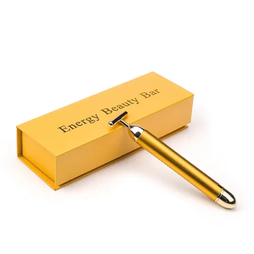 Вібромасажер для обличчя Energy Beauty Bar GOLD іонний, віддання пружності, розгладження зморшок - фото 3