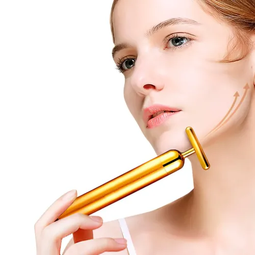 Вібромасажер для обличчя Energy Beauty Bar GOLD іонний, віддання пружності, розгладження зморшок - фото 2