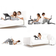 Багатофункціональний Столик трансформер для ноутбука Laptop Table T8, активне охолодження