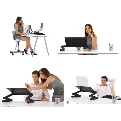 Багатофункціональний Столик трансформер для ноутбука Laptop Table T8, активне охолодження - фото 6