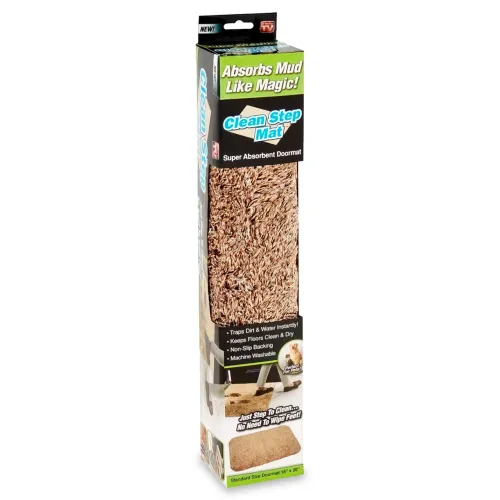 Впитывающий придверный коврик Clean Step Mat, коврик в прихожую, подстилка под дверь - фото 8