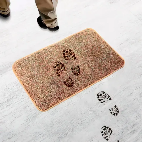 Впитывающий придверный коврик Clean Step Mat, коврик в прихожую, подстилка под дверь - фото 2