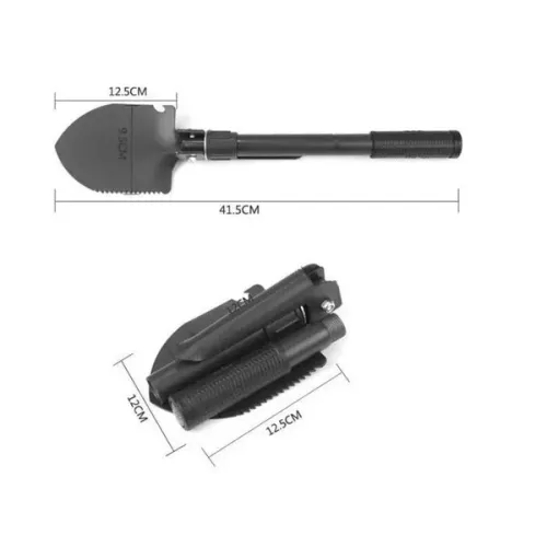 Туристична складна лопата Shovel з чохлом 4 в 1, з чохлом
