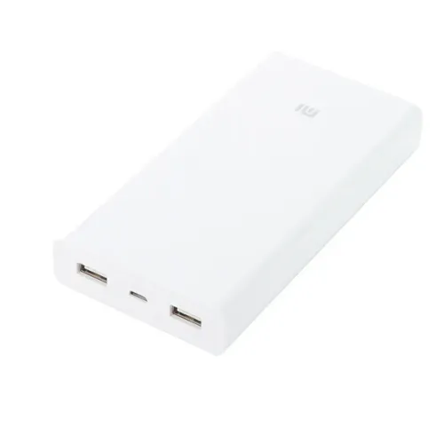 Внешний портативный аккумулятор Xiaomi 20000 mAh, 2 USB, белый - фото 13