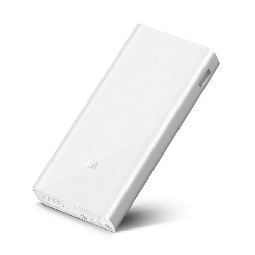 Зовнішній портативний акумулятор Xiaomi 20000 mAh, 2 USB, білий