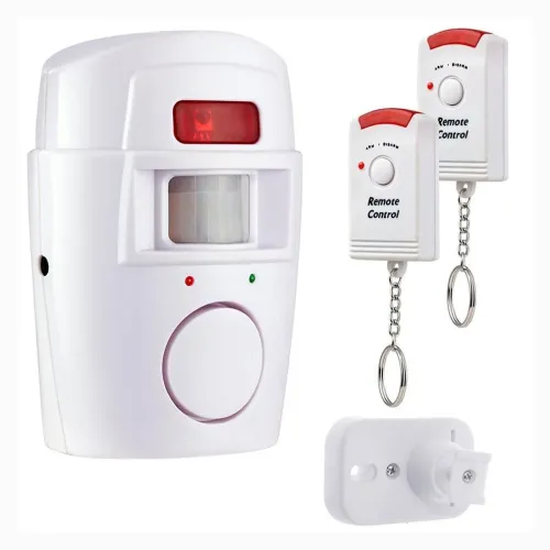 Сенсорная инфракрасная сигнализация Sensor Alarm Pro 105, датчик движения, 2 пульта, на батарейках