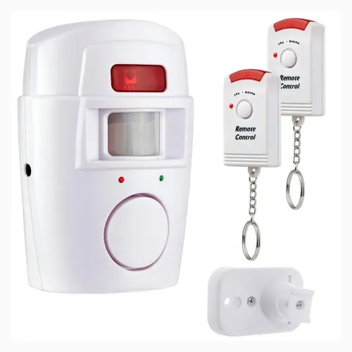 Сенсорная инфракрасная сигнализация Sensor Alarm Pro 105, датчик движения, 2 пульта, на батарейках