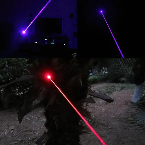 Лазерная указка Laser 303 с ключами, 1000 мВт, 532 нм, металлический корпус, зеленая - фото 9