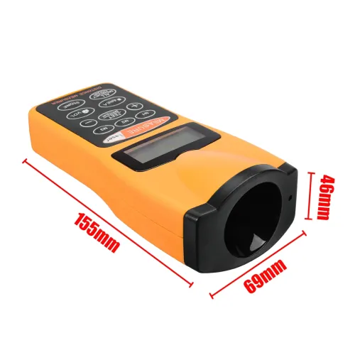 Дальномер ультразвуковой LASER METR Q3 для измерения длины, площади, объема, до 25 м, с подсветкой - фото 11
