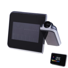 Часы метеостанция с проектором времени на стену Color Screen 8190 календарь