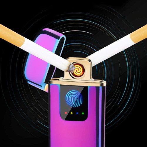Запальничка спіральна LIGHTER FIRE, електрична, сенсорна, нагрівання за 8 секунд, заряджання від USB, градієнт - фото 4